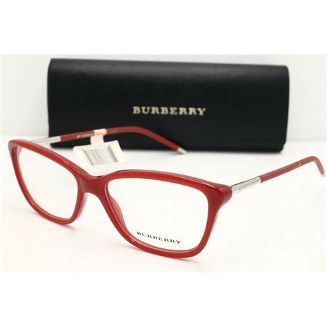 red burberry cat eye glasses